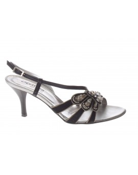 Melluso  Sandalo in camoscio con accessorio