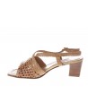 Melluso  Sandalo in pelle intrecciata