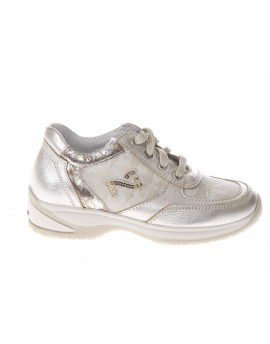 Nero Giardini Junior  Sneaker in pelle e tessuto logato