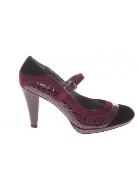 Cafè Noir  Decoltè pelle e camoscio con centurino