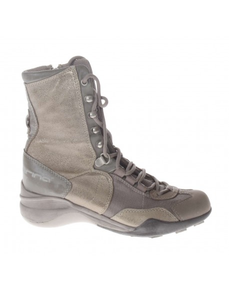 Fornarina  Tronchetto in pelle e tessuto con laccio e zip