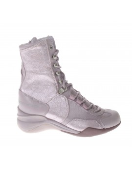 Fornarina  Tronchetto in pelle e tessuto con laccio e zip