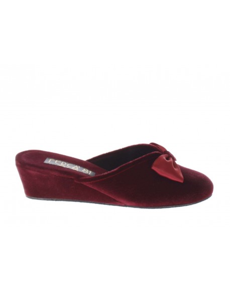 Ferca 81  Pantofola in velluto punta chiusa
