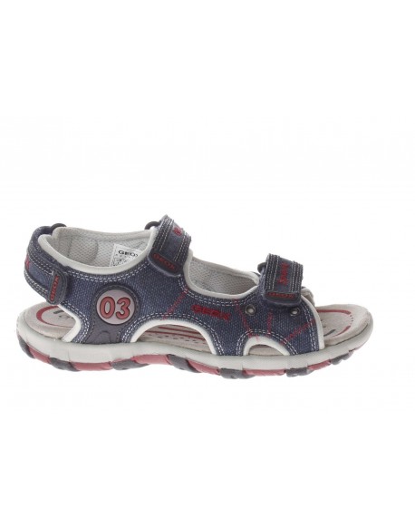 Geox  Sandali con doppio strappo in pelle