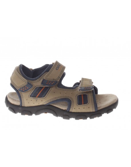 Geox   Sandali con doppio strappo in pelle