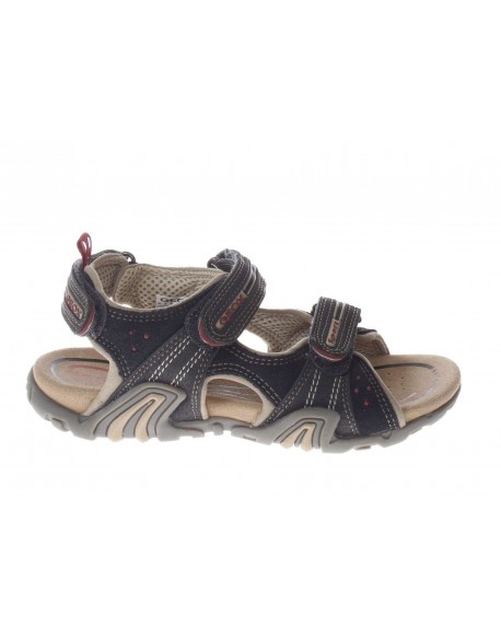 Geox  Sandali con doppio strappo in pelle