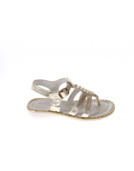 Nero Giardini Junior  Infradito in pelle platino