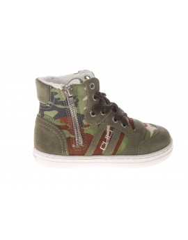 Cult  Sneaker Alta in pelle e tessuto