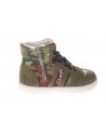 Cult  Sneaker Alta in pelle e tessuto