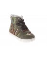 Cult  Sneaker Alta in pelle e tessuto