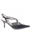 Melluso  Aperto dietro in pelle con strass
