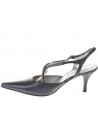 Melluso  Aperto dietro in pelle con strass