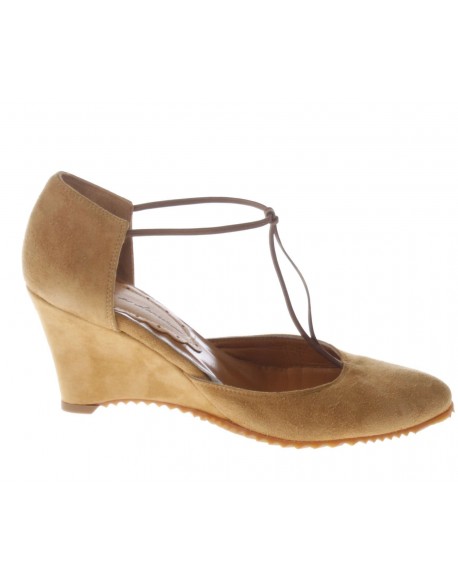 PRET A DANCER  Aperto lati in pelle vintage