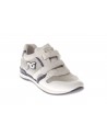 Nero Giardini Junior  Sneaker in pelle e tessuto con velcro