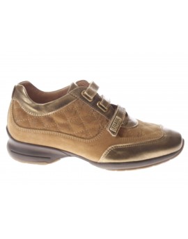 Alviero Martini  Sneaker in pelle e camoscio con velcro