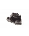 Nero Giardini Junior  Sneaker alta in camoscio e vernice con logo