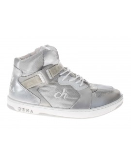 Deha  Sneaker Alta in pelle e tessuto