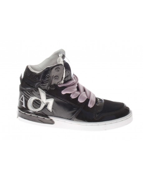 Deha  Sneaker alta in pelle e tessuto