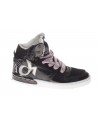 Deha  Sneaker alta in pelle e tessuto