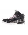 Deha  Sneaker alta in pelle e tessuto