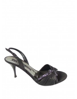Albano  Sandalo in tessuto con strass
