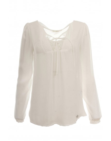 Gaudi Jeans  Blusa Scollo Plisse M/L