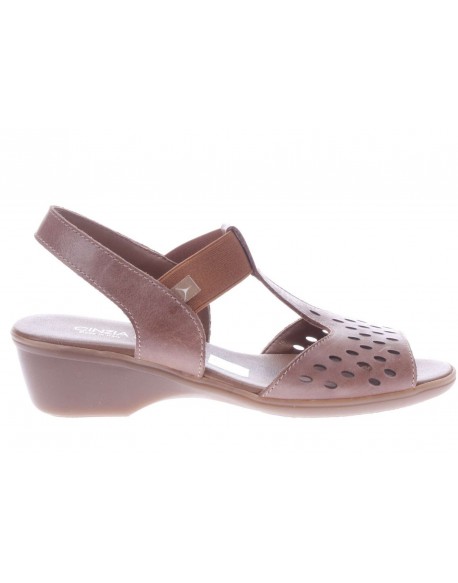 Cinzia Soft  Sandalo zeppa in pelle