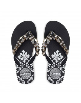 l.A.WATER.  Infradito strass Majolica